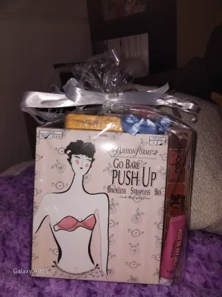 Set Lencería Fashion Forms Push Up + Maquillaje