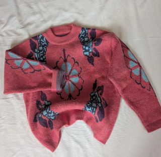 Maglione vintage anni '90 donna con stampa floreale