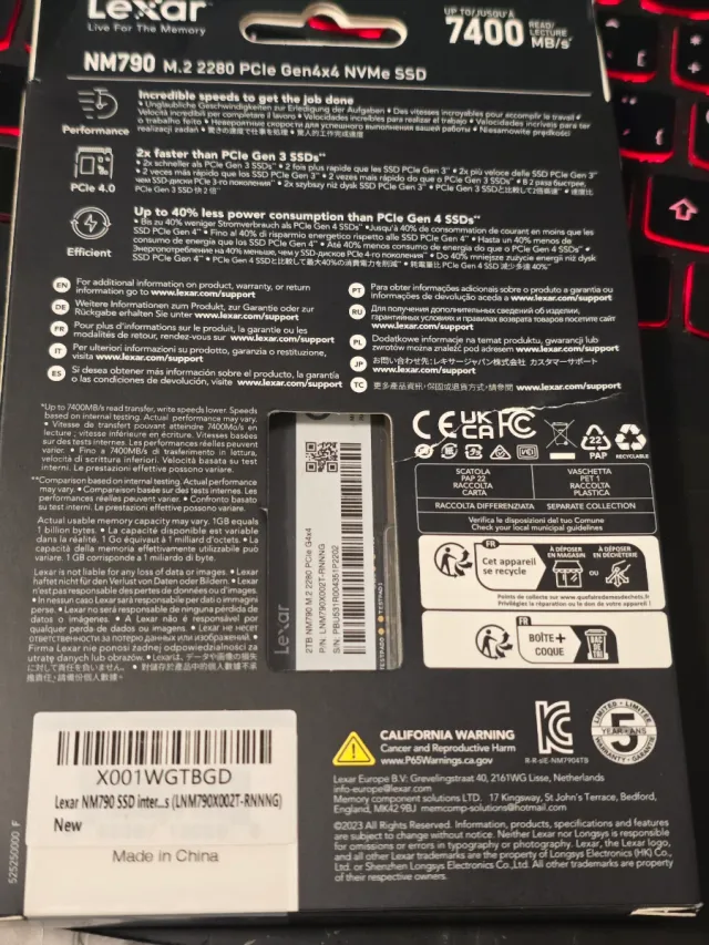 Lexar NM790 2TB M.2 SSD