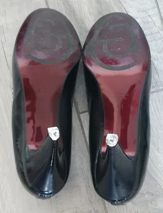 Scarpe Elisa Rey nere con fiocco taglia 41