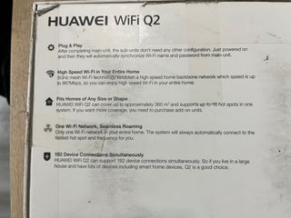 Sistema Mesh WiFi Huawei Q2 (1 Base + 2 Satélites)