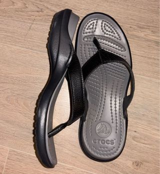 Ciabatte Crocs nere e grigie