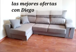 Nuovo divano chaise longue in tessuto Aqualine, anti-macchia, ideale per famiglie e animali domestici