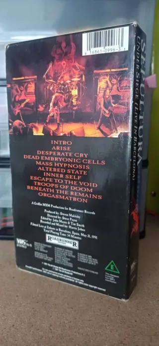 Sepultura Under Siege VHS