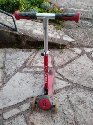 Patinete Globber 3 ruedas rojo