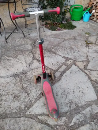 Patinete Globber 3 ruedas rojo