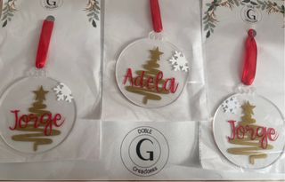 Bola Navidad personalizada Doble G