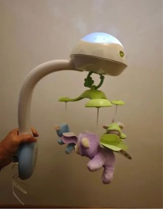 Móvil cuna con luces y peluches