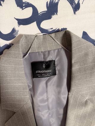 Blazer Raya Diplomática Gris Talla L