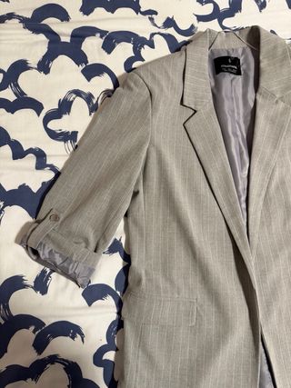 Blazer Raya Diplomática Gris Talla L