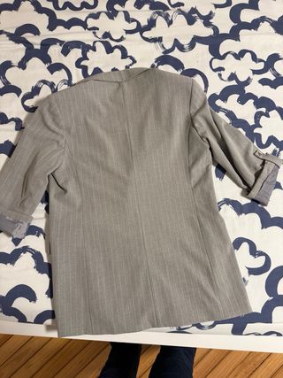 Blazer Raya Diplomática Gris Talla L