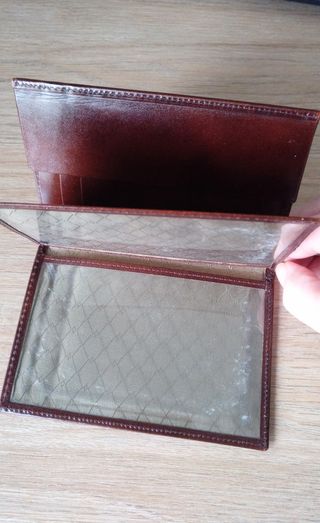 Cartera Billetera Piel Marrón