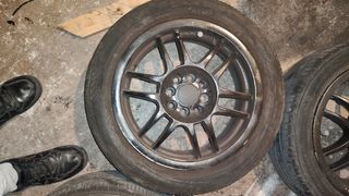 Llantas 15 4x100 con neumáticos 80%