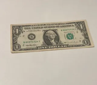 5 Banconote da 1 Dollaro Americano