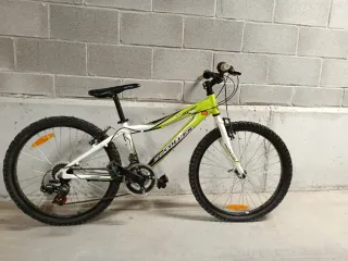 Bicicleta COLUER verde y blanca