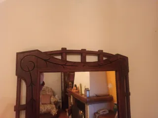 Espejo antiguo madera