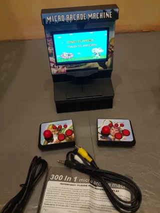 Mini consola Arcade Machine. 300 juegos. 2 jugador