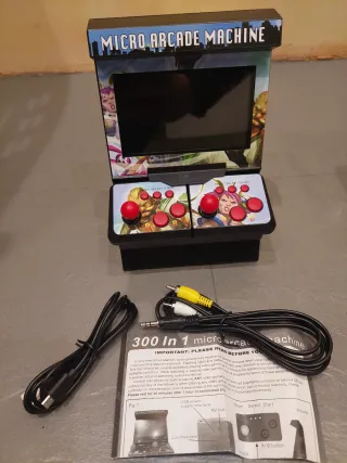 Mini consola Arcade Machine. 300 juegos. 2 jugador