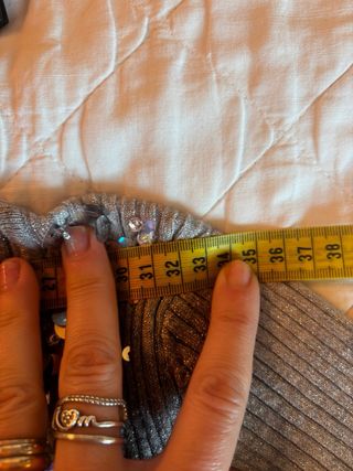 Maglia filato lurex grigio Trash and Luxury Tg. M