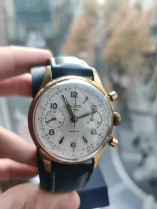 Cronógrafo Landeron 149 Oro Negro