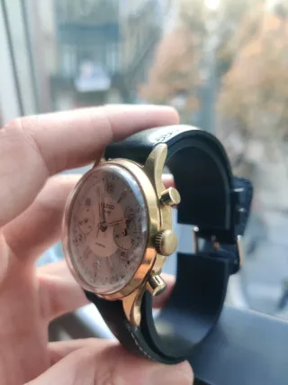 Cronógrafo Landeron 149 Oro Negro