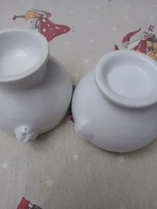 Set 2 ciotole zuppa teste leone