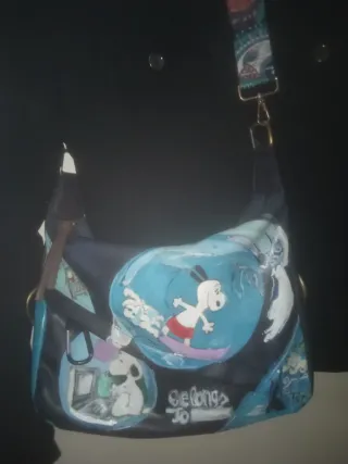 Bolso bandolera Snoopy multicolor