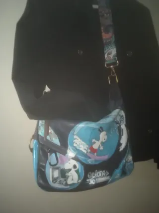 Bolso bandolera Snoopy multicolor