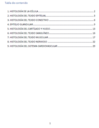 Apuntes de HISTOLOGÍA - Reconocimiento estructuras