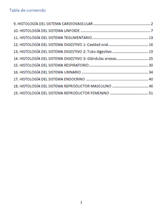 Apuntes de HISTOLOGÍA - Reconocimiento estructuras