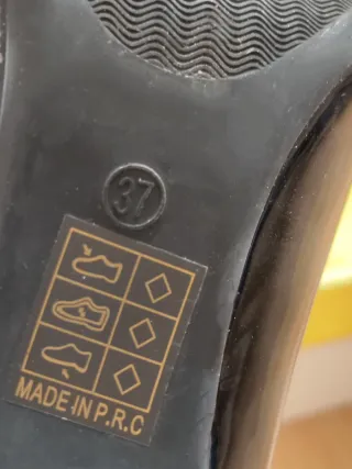 Décolleté donna vernice nero tacco 37