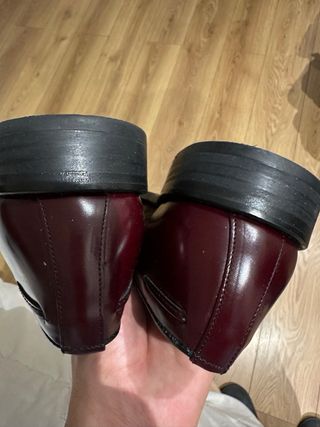 Zapatos Castellanos Borlas Burdeos Talla 8