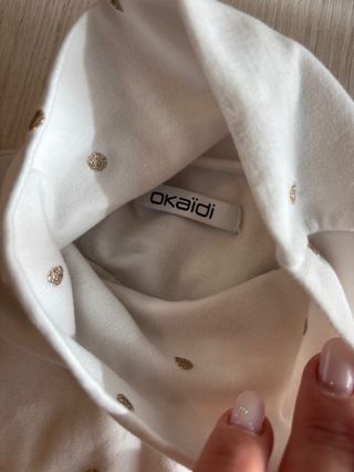 Maglietta Okaïdi bambina 5 anni (110 cm) pois oro