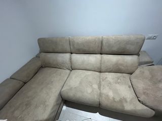 Sofá chaiselongue beige