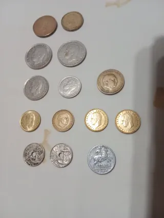 Lote de monedas antiguas españolas