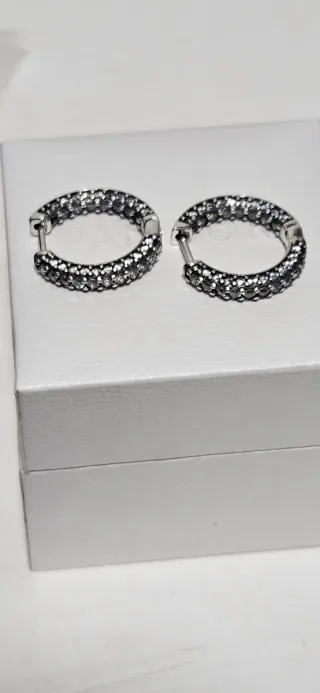 Pendientes Pandora Plata Pave