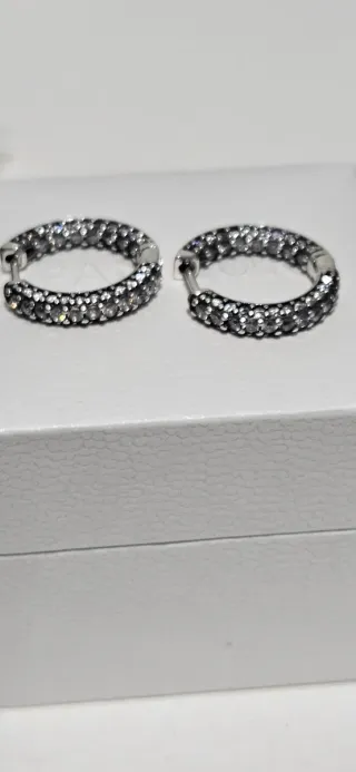 Pendientes Pandora Plata Pave