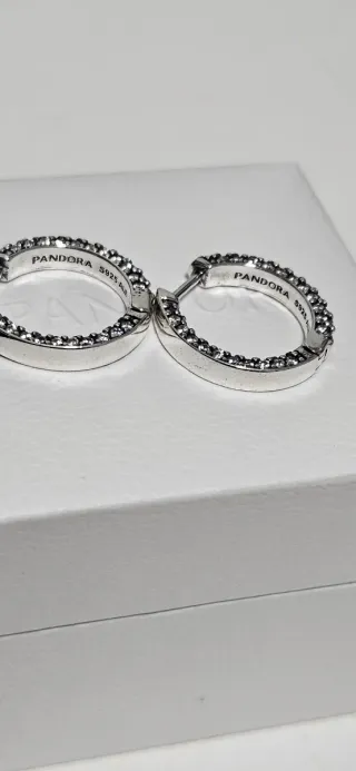 Pendientes Pandora Plata Pave
