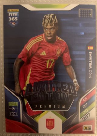 Cromo FIFA 365 25/26 Edición Limitada Nico William