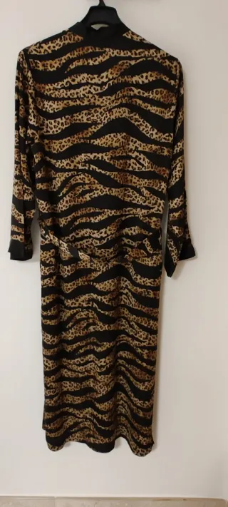 Bata seda estampado animal print