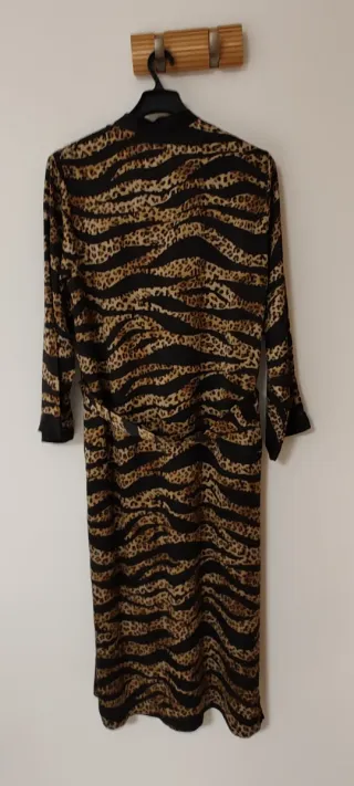 Bata seda estampado animal print