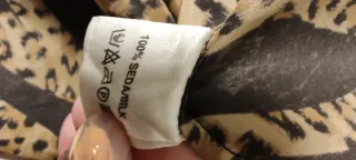 Bata seda estampado animal print