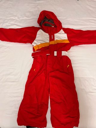 Mono de esquí rojo Talla 4