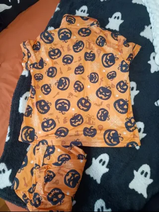 Pijama Halloween Calabazas Naranja