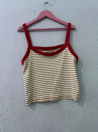 Camiseta de tirantes a rayas