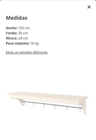 Estantería cocina TORNVIKEN madera