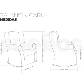 Sillón balancín verde agua (sillon de lactancia)