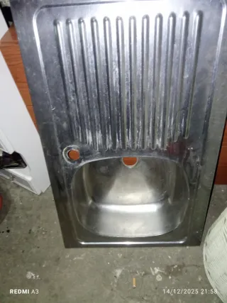 Fregadero de cocina de acero inoxidable