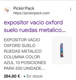 Espositore Oxford in Metallo Blu