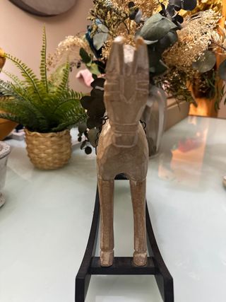Caballo balancín decorativo madera